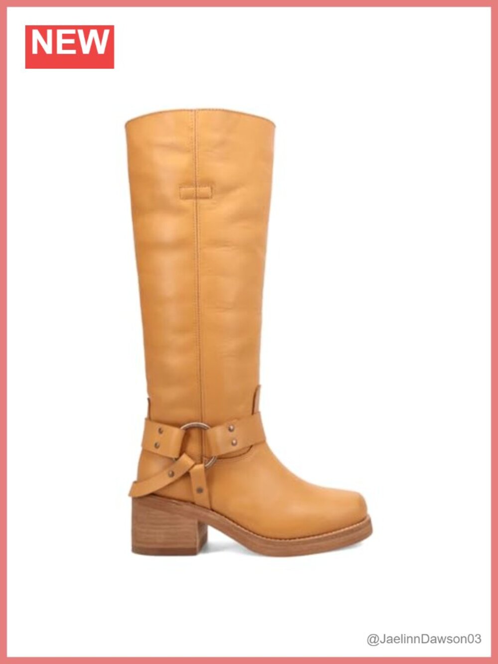 Dingo Women's Casbah Pull-On Knee High Leather Boots Block Heel Cushion